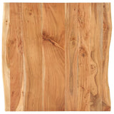 Bistro Table with Live Edges 80x80x75 cm Solid Acacia Wood - Top-Down View