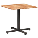 Bistro Table with Live Edges 80x80x75 cm Solid Acacia Wood