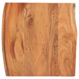 Bar Table with Live Edges 60x60x110 cm Solid Acacia Wood - Side View