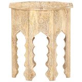 Side Table ?48 cm Solid Mango Wood - Front View