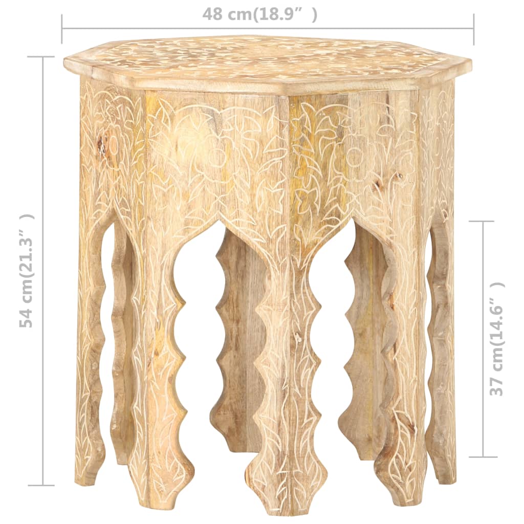 Side Table ?48 cm Solid Mango Wood
