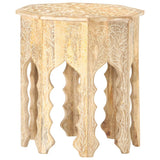 Side Table ?48 cm Solid Mango Wood - Low Angle