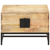 Coffee Table 67x67x45 cm Solid Mango Wood - Front View