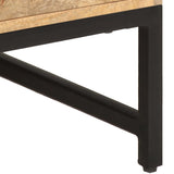 Coffee Table 67x67x45 cm Solid Mango Wood - 45-Degree Angle