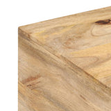 Coffee Table 67x67x45 cm Solid Mango Wood - Rear View