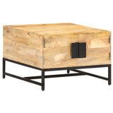 Coffee Table 67x67x45 cm Solid Mango Wood - Low Angle