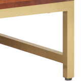Coffee Table Honey Brown 67x67x45 cm Solid Acacia Wood - 45-Degree Angle