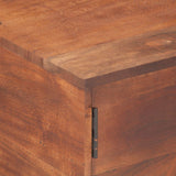 Coffee Table Honey Brown 67x67x45 cm Solid Acacia Wood - Rear View