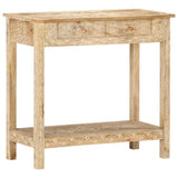 Console Table 80x35x74 Cm Solid Mango Wood - Close-Up Angle