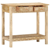 Console Table 80x35x74 Cm Solid Mango Wood - Side View
