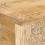 Console Table 80x35x74 Cm Solid Mango Wood - Rear View