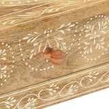 Console Table 80x35x74 Cm Solid Mango Wood - Close-Up Angle