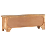 TV Cabinet 120x30x40 cm Solid Acacia Wood and Reclaimed Wood - Top-Down View