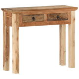 Console Table 90.5x30x75cm Solid Acacia Wood and Reclaimed Wood - Extra Image