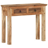 Console Table 90.5x30x75cm Solid Acacia Wood and Reclaimed Wood - Extra Image