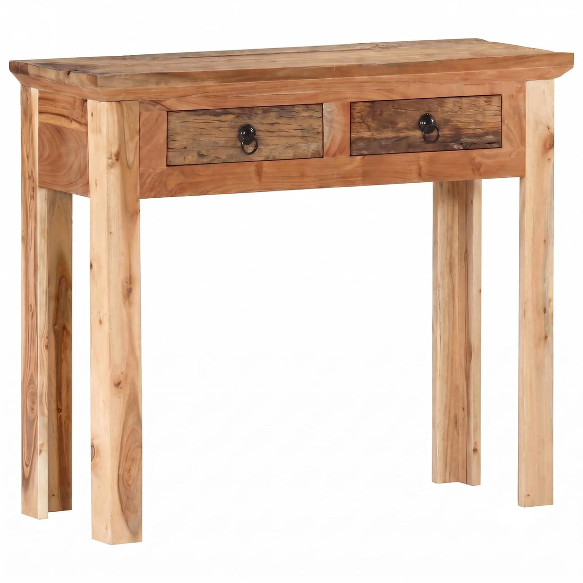 Console Table 90.5x30x75cm Solid Acacia Wood and Reclaimed Wood