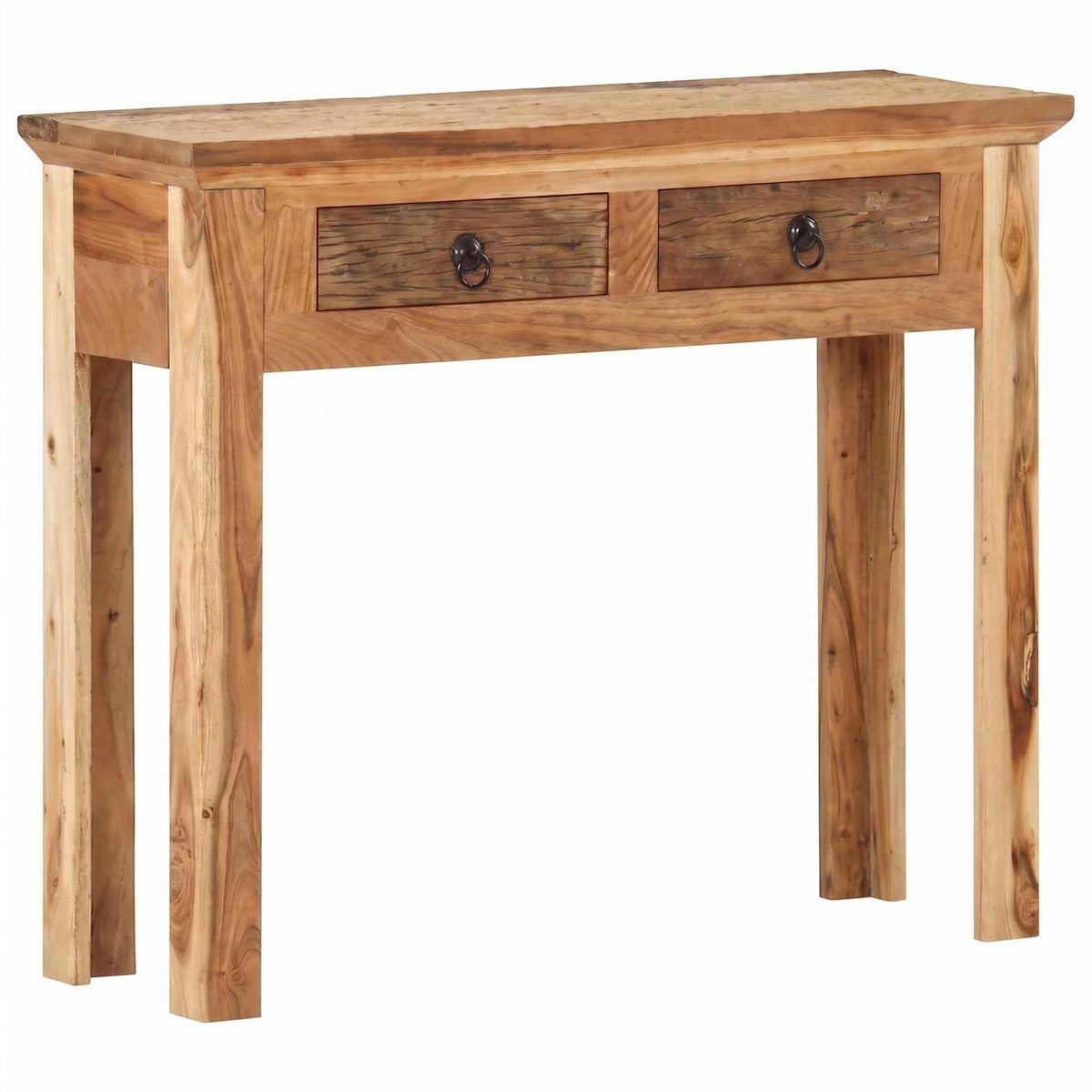 Console Table 90.5x30x75cm Solid Acacia Wood and Reclaimed Wood