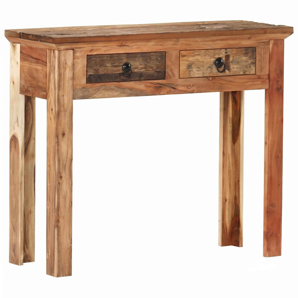 Console Table 90.5x30x75cm Solid Acacia Wood and Reclaimed Wood