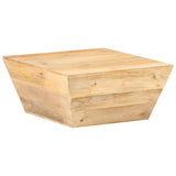 Coffee Table V-shape 66x66x30 cm Solid Mango Wood - Close-Up Angle