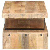 2 Piece Coffee Table Set Solid Mango Wood - 45-Degree Angle