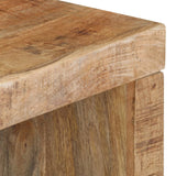 2 Piece Coffee Table Set Solid Mango Wood - Rear View