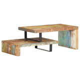 2 Piece Coffee Table Set Solid Reclaimed Wood - Extra Image