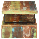 2 Piece Coffee Table Set Solid Reclaimed Wood - 45-Degree Angle