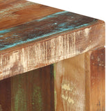 2 Piece Coffee Table Set Solid Reclaimed Wood - Rear View