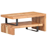 2 Piece Coffee Table Set Solid Acacia Wood - Front View