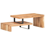 2 Piece Coffee Table Set Solid Acacia Wood - Extra Image