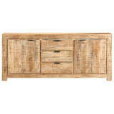 Sideboard 175x40x75 cm Rough Mango Wood - Front View