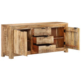 Sideboard 175x40x75 cm Rough Mango Wood - Side View