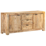 Sideboard 175x40x75 cm Rough Mango Wood - Low Angle