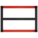 Work Bench Frame Metal 80x57x79 cm Black and Red