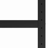 Work Bench Frame Metal 120x57x79 cm Black and Red - Top-Down View