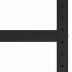 Work Bench Frame Metal 175x57x79 cm Black and Red