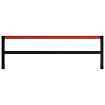 Work Bench Frame Metal 175x57x79 cm Black and Red