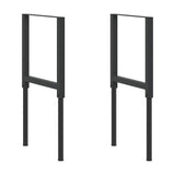 Adjustable Work Bench Frames 2 pcs Metal 55x(69-95.5) cm Black