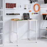 Adjustable Work Bench Frames 2 pcs Metal 55x(69-95.5) cm Grey - Side View