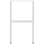 Adjustable Work Bench Frames 2 pcs Metal 55x(69-95.5) cm Grey