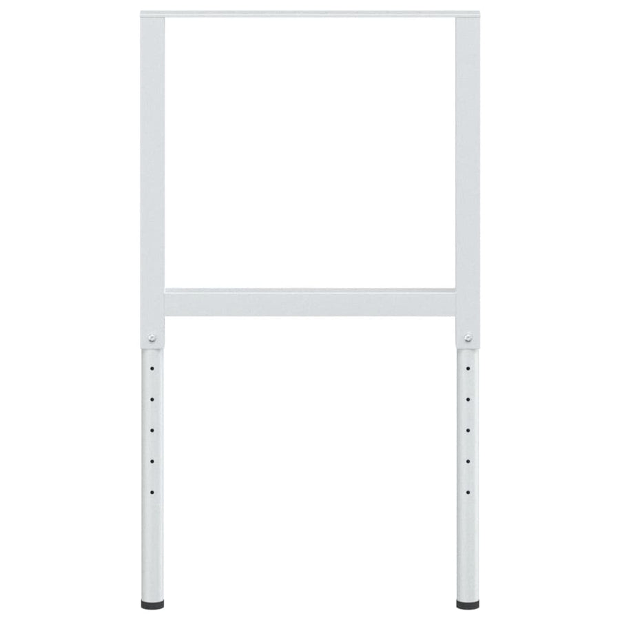 Adjustable Work Bench Frames 2 pcs Metal 55x(69-95.5) cm Grey
