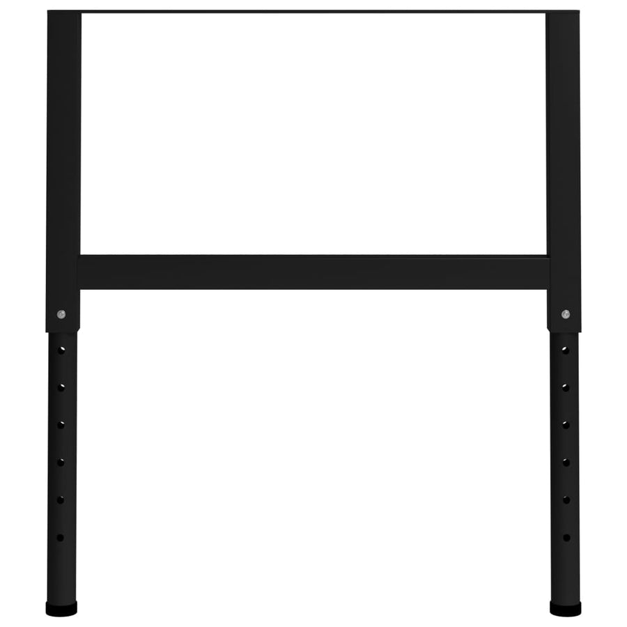Adjustable Work Bench Frames 2 pcs Metal 85x(69-95.5) cm Black