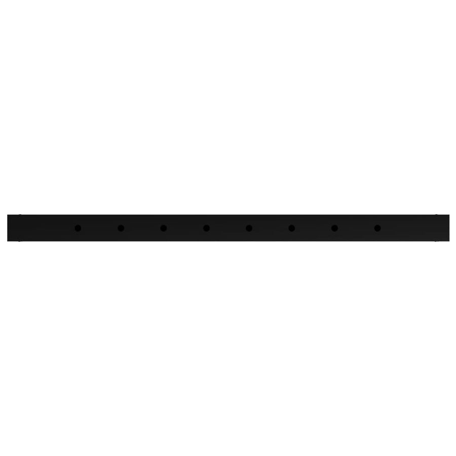 Adjustable Work Bench Frames 2 pcs Metal 85x(69-95.5) cm Black