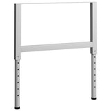 Adjustable Work Bench Frames 2 pcs Metal 85x(69-95.5) cm Grey
