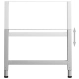 Adjustable Work Bench Frames 2 pcs Metal 85x(69-95.5) cm Grey
