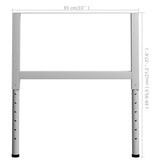 Adjustable Work Bench Frames 2 pcs Metal 85x(69-95.5) cm Grey - Extra Image