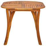 Garden Table 150x90x75 cm Solid Acacia Wood - Side View