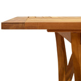 Garden Table 150x90x75 cm Solid Acacia Wood - 45-Degree Angle