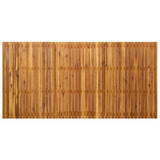 Garden Table 201.5x100x75 cm Solid Acacia Wood - Top-Down View