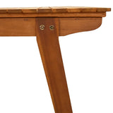 Garden Table 201.5x100x75 cm Solid Acacia Wood - 45-Degree Angle